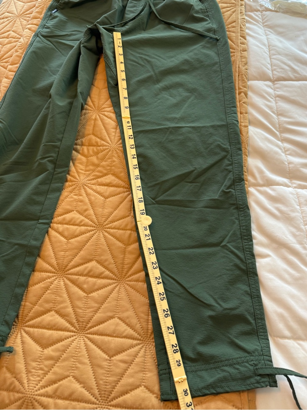 Coalatree Trailhead Adventure Pants Olive Green Ripstop Drawstring Hiking M Reg - Picture 11 of 14